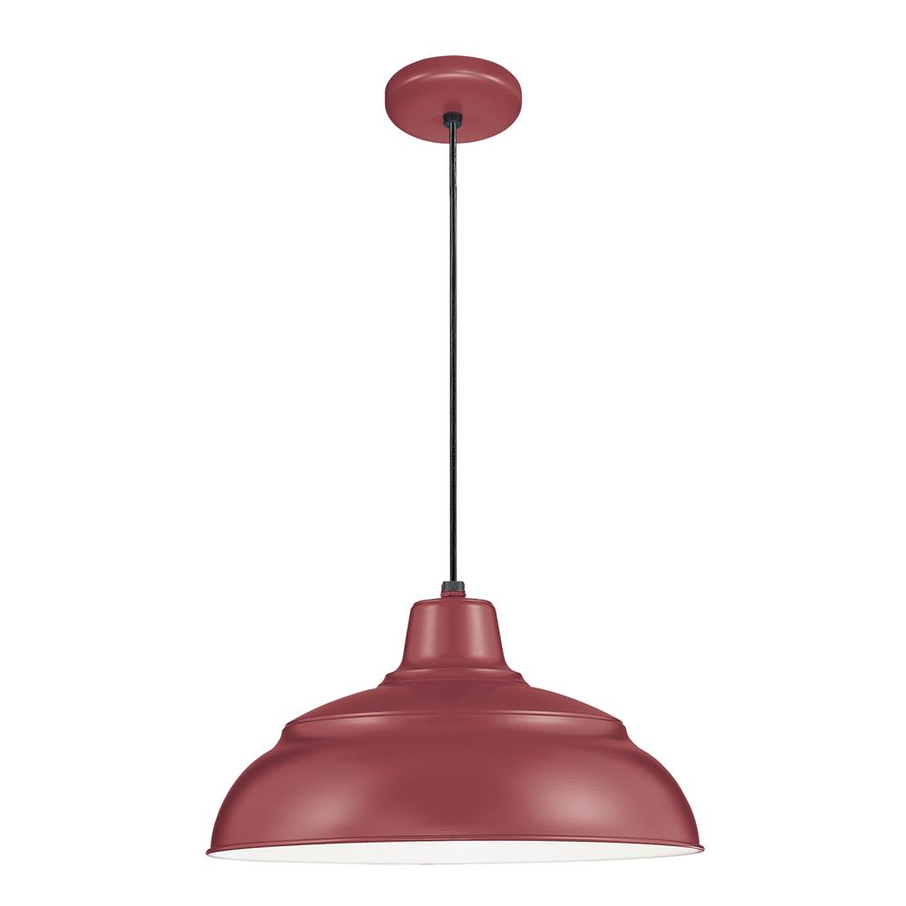 Millennium Lighting RWHC17-SR R Series Warehouse/Cord Hung in Satin Red